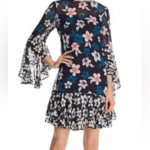 Eliza J Floral Bell Sleeve Dress size 10